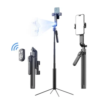 Трипод для смартфона FUNSNAP A8 з AI-відстеженням обличчя 360° / 5-осьовий / 1500 мАг / до 8 год роботи / висота до 1.9м / Bluetooth-пульт