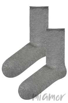 Носки хлопковые с резинкой без давления MasterStep 2091 Cotton (2 пары) 35-37 Светло-серые