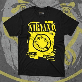Футболка з принтом Nirvana - Smile Розмір L F0956-3