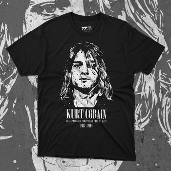 Футболка c принтом Nirvana - Kurt Cobain Размер L F0954-3
