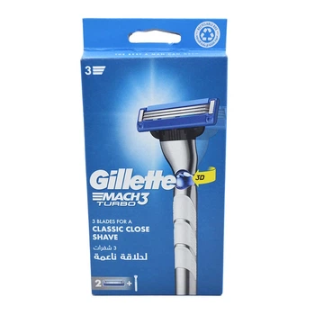 Станок для гоління Gillette Мак3 Турбо +2 картріджа
