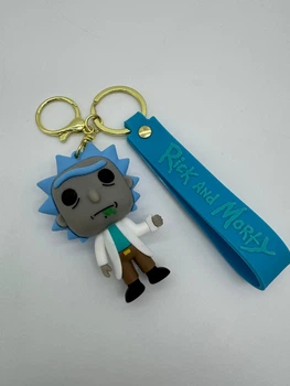 Брелок Рик Санчез Rick and Morty 6 см - резиновый брелок для ключей, сумки и рюкзака (3001050)
