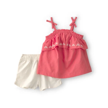 Комплект Carter's 2в1 топ, шорты для девочки 61-69 см (1U637210_6M)
