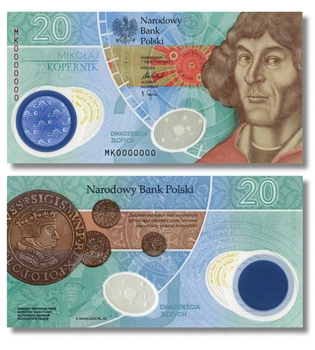 Банкнота 20 злотих Польща 2023 рік UNC в Буклеті полімерна