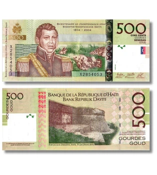 Банкнота 500 гурдів Гаїті 2021 рік UNC Пам'ятна
