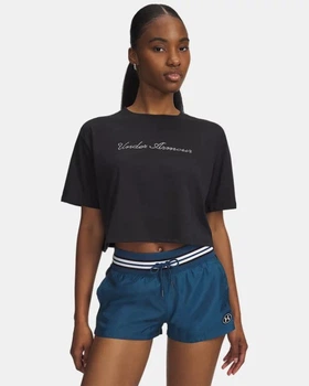 Футболка жіноча Under Armour CROP 6010588-001 l, чорний