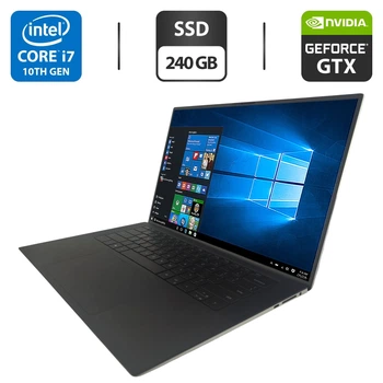 Мобильная рабочая станция Dell XPS 15 9500 / 15.6" (1920x1080) IPS / Intel Core i7-10750H (6 (12) ядра по 2.6 - 5.0 GHz) / 16 GB DDR4 / 240 GB SSD / nVidia GeForce GTX 1650 Ti, 4 GB GDDR6, 128-bit / WebCam б/у