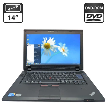 Ноутбук Lenovo ThinkPad L412 / 14" (1366x768) TN / Intel Core i3-380M (2 (4) ядра по 2.5 GHz) / 4 GB DDR3 / 250 GB HDD / Intel Graphics / WebCam / DVD-ROM / АКБ не держит б/у