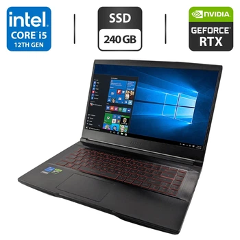 Игровой ноутбук MSI Thin GF63 12UCX-898US / 15.6" (1920x1080) IPS / Intel Core i5-12450H (8 (12) ядер по 3.3 - 4.4 GHz) / 16 GB DDR4 / 240 GB SSD / nVidia GeForce RTX 2050, 4 GB GDDR6, 64-bit / WebCam б/у
