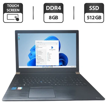 Ультрабук Б-класс Toshiba Dynabook Tecra A50-J / 15.6" (1920x1080) IPS Touch / Intel Core i7-1165G7 (4 (8) ядер по 4.7 GHz) / 8 GB DDR4 / 512 GB SSD / Intel Iris Xe Graphics / WebCam б/у
