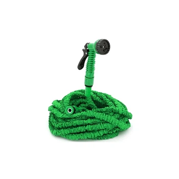 Поливочный шланг Voltronic 20-60м/200ft + распылитель, насадка на кран, Blue/Green, Box (Garden hose 20-60)