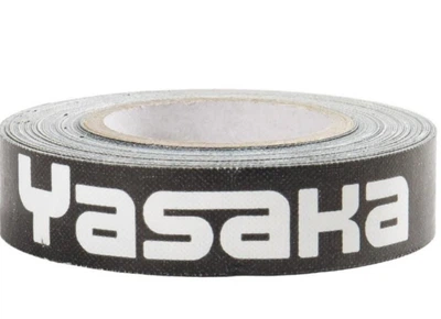 Торцевая лента для ракеток из настольного тенниса YASAKA шириной 10 мм длина рулона 5 м цвет черно-белый
