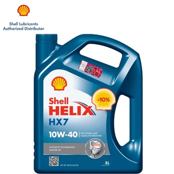 Моторное масло полусинтетическое Shell Helix HX7 10W-40, 5 л