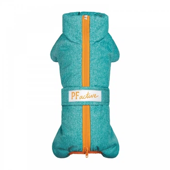 Комбинезон для собак Pet Fashion Cold бирюзовый на зиму из полиэстера размер XS
