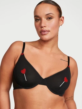 Бюстгальтер с косточками Victoria's Secret 345985357 34B Черный (1159863792)