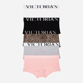 Набор трусиков шортов женских Victoria's Secret 459285546 XS 5 шт Базовый микс (1159864344)