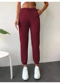 Брюки SHEIN S Бордовый sz2306080461135546
