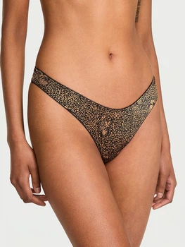 Трусики танга женские Victoria's Secret 763019099 M Леопардовые (1159864307)