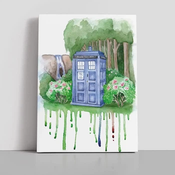 Интерьерная картина Доктор Кто, Тардис, Doctor Who, Tardis, фантастика, 42×30 см (id0125)