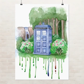 Постер Доктор Кто, Тардис, Doctor Who, Tardis, фантастика, A3 42×30 см (id0125)