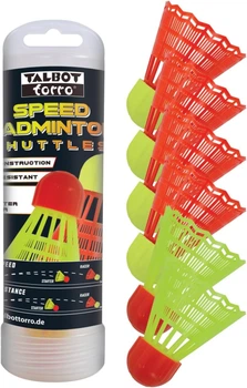 Волани для швидкісного бадмінтону Talbot Torro Speed Badminton Shuttle 6pack Tube (490182)