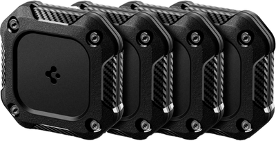 Etui Spigen Tough Armor do Apple AirTag 1/2 4 szt. Black (8800283315967)