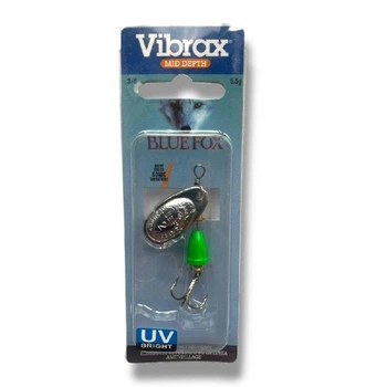 Блесна вертушка Blue Fox Vibrax №2 (5.5g)- на окуня, щуку (Fluorescent 3\8) (8237-2)