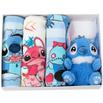 Набор полотенец микрофибра для детей 3 шт 25х50 см с игрушкой синий Colorful Home PS-6879