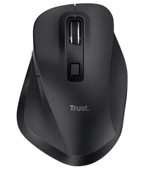 Миша бездротова Trust Fyda, Black, USB (2.4 GHz), оптична, 800 - 2400 dpi, 6 кнопок, ергономічний дизайн, вбудований акумулятор (24727)