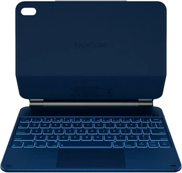 Etui z klawiaturą na tablet Typecase Edge do Apple iPad 11" (A16) 2025/10.9" 2022 Blue Pacific (6979284780103)