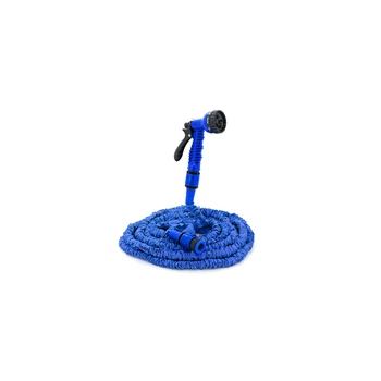Поливочный шланг Voltronic 7.5-22,5м/75ft + распылитель, насадка на кран, Blue/Green, Box (Garden hose 7.5-22.5)