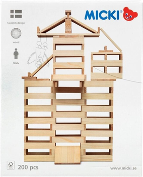 Klocki drewniane Micki 200 elementów 10-2167-00 (7315621021673)