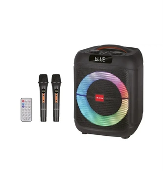Акустична переносна колонка ZXX-1745 60Вт 2*8" TWS/FM/USB/TF/BT/LED/ДК/2MIC