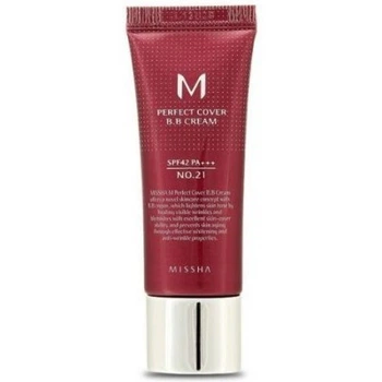 BB крем для обличчя Missha M Perfect Cover BB Cream SPF42 PA плюс плюс 21 світлий беж 20 мл