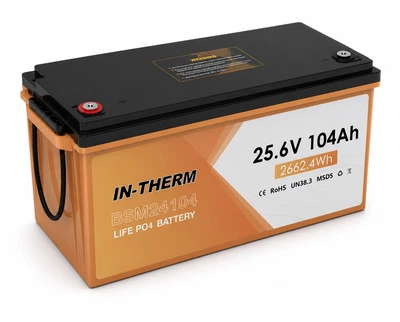 Акумулятор IN-THERM/BLUESUN LiFePO4 25.6 V 104 Ah 2662.4 Wh