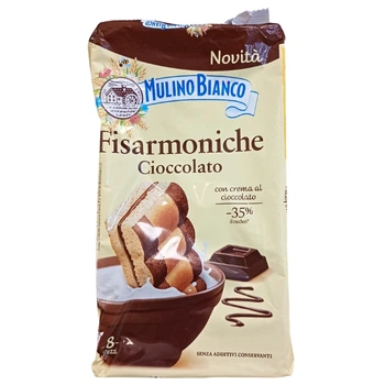 Бісквітні тістечка Mulino Bianco Fisarmoniche Cioccolato 296 г