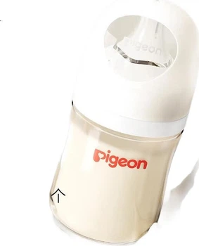 Бутылочка Pigeon PPSU с широким горлом и двойной ручкой 240 мл от 3 месяцев (AA270)