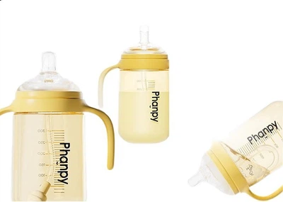 Бутылочка для кормления Phanpy Weaning Excentric Anti-Colic с гравитационной ручкой PPSU 300 мл