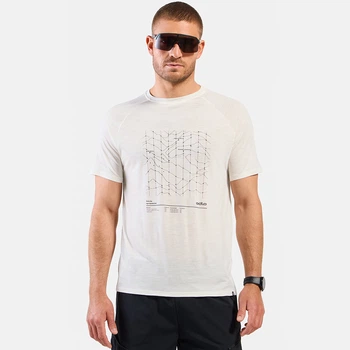 Футболка мужская Odlo Merino Tencel Hyper Map L gardenia melange 554812-10506
