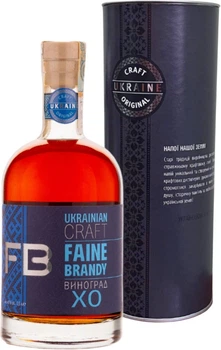 Коньяк Faine Brandy Виноград XO 0.5 л 40% у подарунковій упаковці (4820269299337) 