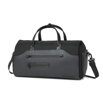 Дорожная сумка Wozinsky Premium для костюма с карманом для влажных вещей 50л Black (5907769372179)