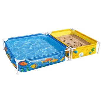 Каркасный детский бассейн Bestway 561CF с песочницей, 213 × 122 × 30,5 см до 200 кг песка