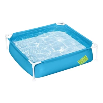 Детский каркасный бассейн Bestway 56217 квадратный 122×122×30,5 см Голубой