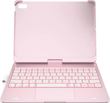 Etui z klawiaturą na tablet Typecase Flexbook Touch do Apple iPad 11" (A16) 2025/10.9" 2022 Light Pink (6979284780219)