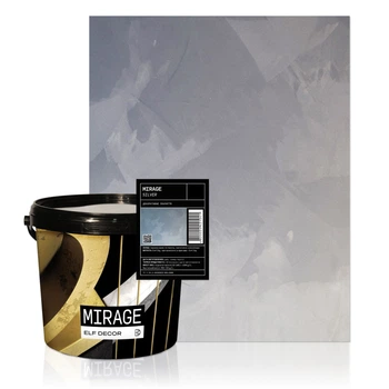 Перламутрова декоративна штукатурка срібна з ефектом переливів ELF DECOR MIRAGE SILVER 5 кг
