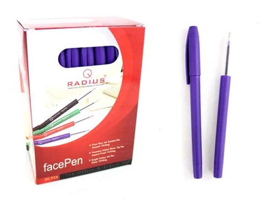Ручка масляна RADIUS фіолетовий Face Pen, 0.7мм