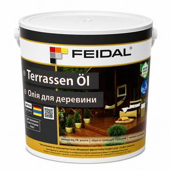 Олія для деревини Feidal Terrassen Öl Прозора 2,3 л