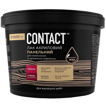 Лак акриловий панельний CONTACT глянцевий 3 кг