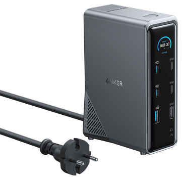 Док-станция Anker Prime Charging Docking Station 14-in-1, Dual Display, 160W Black (A83B63A1)