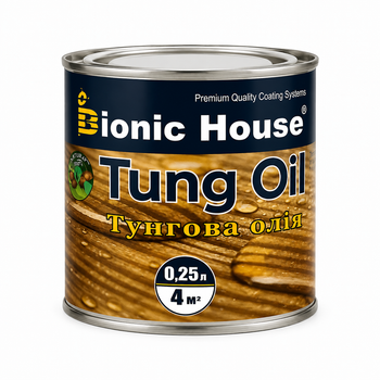 Тунгова олія Tung Oil Bionic-House 0,25л Безбарвний